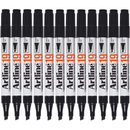 Artline 19 Industrial Permanent Marker 5mm Chisel Black Box 12 119001 (Box 12) - SuperOffice