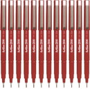 Artline 200 Fineliner Felt Tip Pen 0.4mm Dark Red Box 12) 120012 (Box 12) - SuperOffice