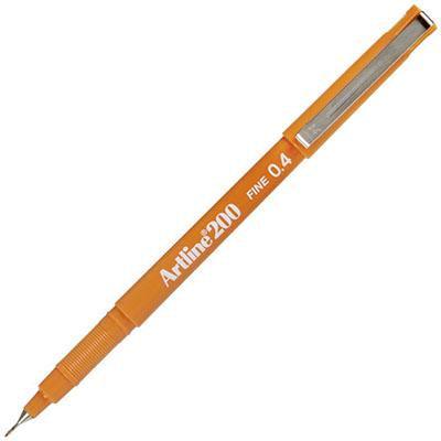 Artline 200 Fineliner Pen 0.4Mm Bright Orange 120075 - SuperOffice