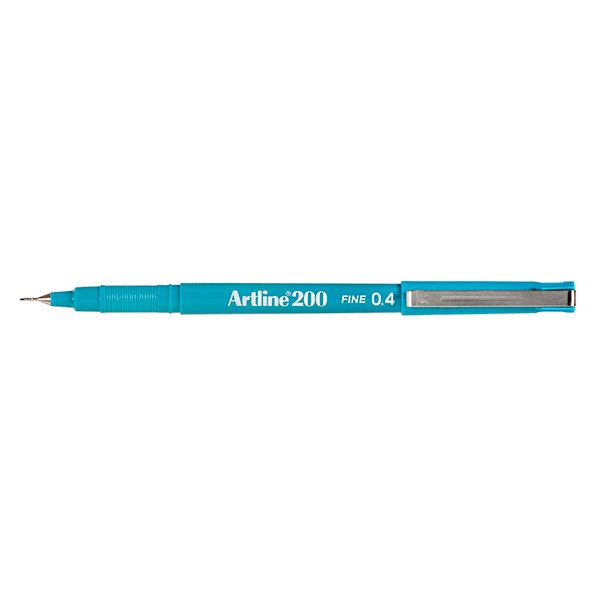 Artline 200 Fineliner Pen 0.4mm Turquoise Blue Box 12 120023 (Box 12) - SuperOffice