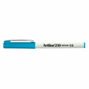 Artline 210 Fineline Fibre Tip Pen 0.6mm Medium Sky Light Blue Box 12 121013 (Box 12) - SuperOffice