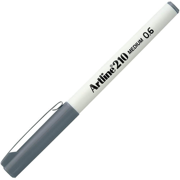 Artline 210 Fineline Pen 0.6Mm Grey 121011 - SuperOffice