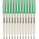 Artline 210 Fineliner Pen 0.6mm Medium Green Box 12 121004 (Box 12) - SuperOffice