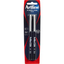 Artline 220 Fineline Pen 0.2Mm Black Pack 2 122065 - SuperOffice