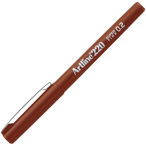 Artline 220 Fineline Pen 0.2Mm Brown 122008 - SuperOffice