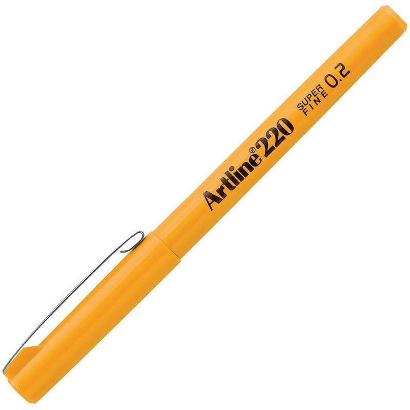 Artline 220 Fineline Pen 0.2Mm Yellow 122007 - SuperOffice