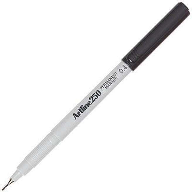 Artline 250 Permanent Marker 0.4Mm Black 125001 - SuperOffice