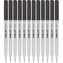 Artline 250 Permanent Marker Pen Fine NIB 0.4mm Black Box 12 125001 (Box 12) - SuperOffice