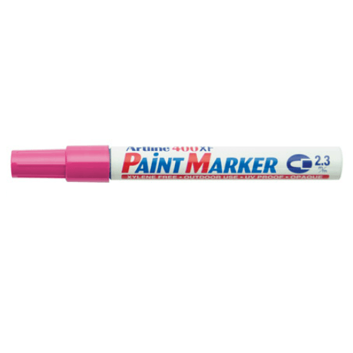 Artline 400XF Paint Marker Pen Bullet 2.3mm Tip Pink 400 Box 12 140009 (Box 12) - SuperOffice