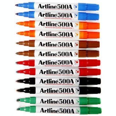 Artline 500A Whiteboard Marker 2Mm Bullet Assorted Box 12 150041 - SuperOffice