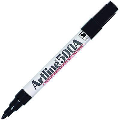 Artline 500A Whiteboard Marker 2Mm Bullet Black Pack 4 Hangsell 1500714A - SuperOffice