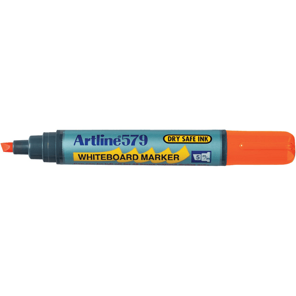 Artline 579 Whiteboard Marker 5mm Chisel Tip Orange Box 12 157905 (Box 12) - SuperOffice