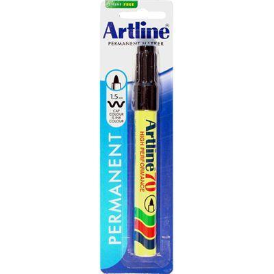 Artline 70 Permanent Marker 1.5Mm Bullet Black Hangsell 107061 - SuperOffice