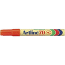 Artline 70 Permanent Marker 1.5mm Bullet Orange Box 12 107005 (Box 12) - SuperOffice