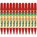 Artline 70 Permanent Marker 1.5mm Bullet Red Pack 12 Artline 70 Red (12pk Loose) - SuperOffice