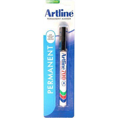 Artline 700 Permanent Marker 0.7Mm Bullet Black Hangsell 170061 - SuperOffice