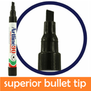 Artline 90 Permanent Marker Chisel Tip 2-5mm Black Blue Pack 12 Artline 90 (6 Black 6 Blue) - SuperOffice