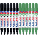 Artline 90 Permanent Marker Chisel Tip 2-5mm Green Black Pack 12 Artline 90 (6 Black 6 Green) - SuperOffice