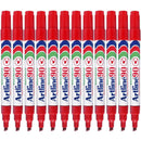 Artline 90 Permanent Marker Chisel Tip 2-5mm Red Pack 12 Artline 90 Red (12pk Loose) - SuperOffice