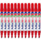 Artline 90 Permanent Marker Chisel Tip 2-5mm Red Pack 12 Artline 90 Red (12pk Loose) - SuperOffice