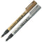 Artline 990 Metallic Permanent Marker 1.2Mm Bullet Assorted Gold/Silver Box 12 199050 - SuperOffice