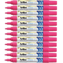 Artline Glass Marker Removable 2mm Bullet Tip Pink Box 12 183009 (Box 12) - SuperOffice