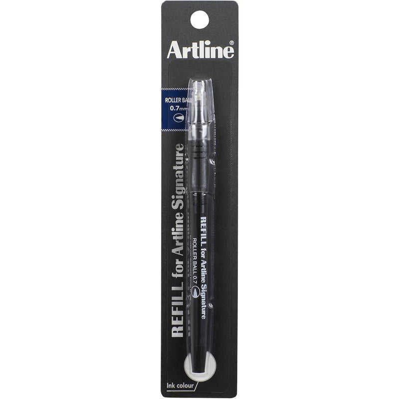 Artline Signature Rollerball Pen 0.7mm Refills Black 12 Pack Bulk 149011 (EKSG-4400RF/1B) (12 Pack) - SuperOffice