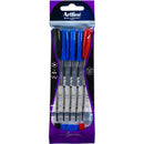 Artline Smoove Ballpoint Pen Assorted Pack 5 182181 - SuperOffice