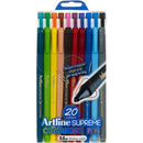 Artline Supreme Fineline Pen 0.4Mm Assorted Wallet 20 102220 - SuperOffice