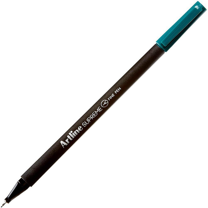 Artline Supreme Fineliner Pen 0.4mm Dark Green Box 12 Fineline 102134 (Box 12) - SuperOffice