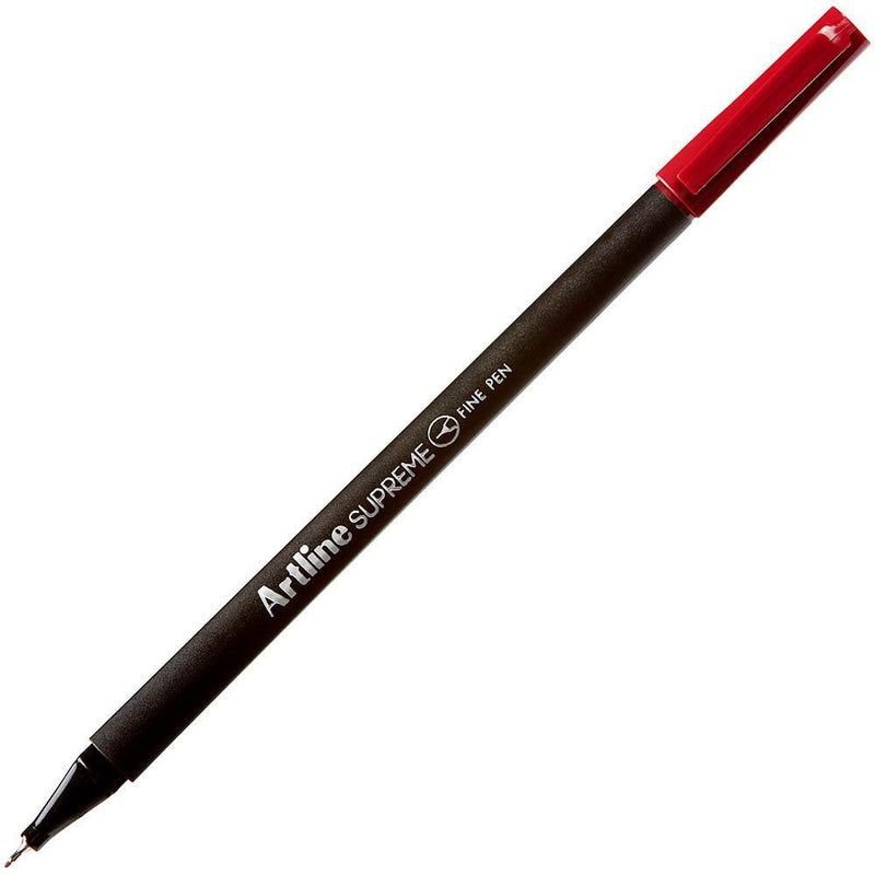 Artline Supreme Fineliner Pen 0.4mm Dark Red Box 12 Fineline 102112 (Box 12) - SuperOffice