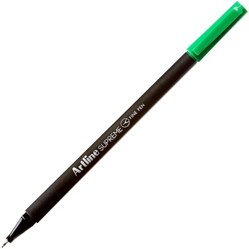 Artline Supreme Fineliner Pen 0.4mm Green Box 12 Fineline 102104 (Box 12) - SuperOffice