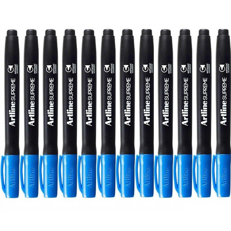 Artline Supreme Metallic Marker Blue Box 12 109903 (Box 12) - SuperOffice