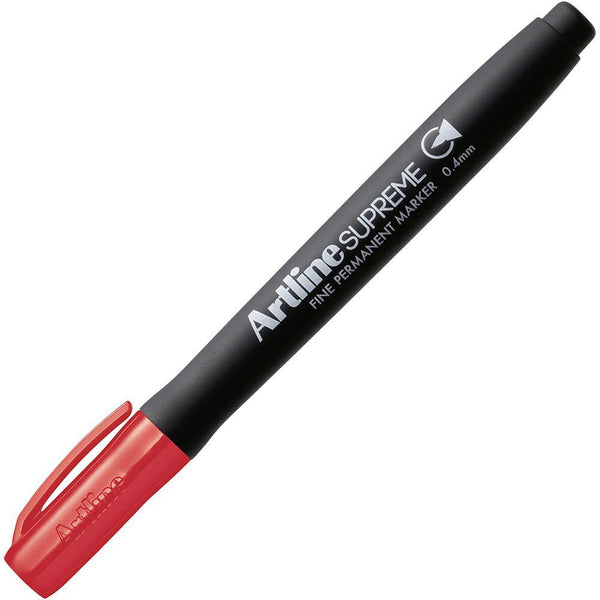 Artline Supreme Permanent Marker 0.4Mm Red 107402 - SuperOffice