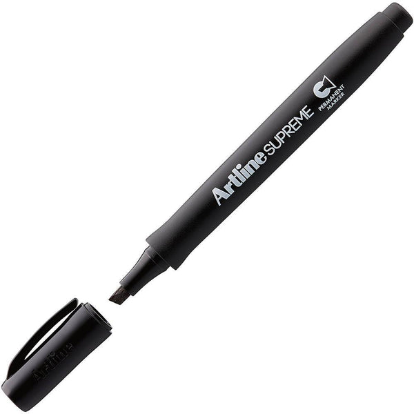 Artline Supreme Permanent Marker Chisel Black 109101 - SuperOffice