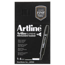 Artline Supreme Permanent Marker Chisel Black Box 12 109101 (Box 12) - SuperOffice