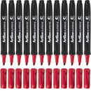 Artline Supreme Permanent Marker Chisel Red Box 12 109102 (Box 12) - SuperOffice