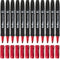 Artline Supreme Permanent Marker Chisel Red Box 12 109102 (Box 12) - SuperOffice