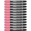 Artline Supreme Permanent Marker Pink Box 12 107109 (Box 12) - SuperOffice