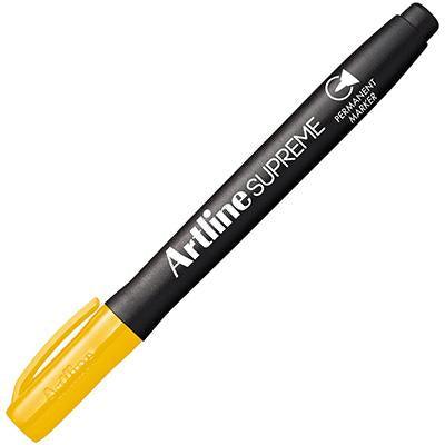 Artline Supreme Permanent Marker Yellow Box 12 107107 - SuperOffice