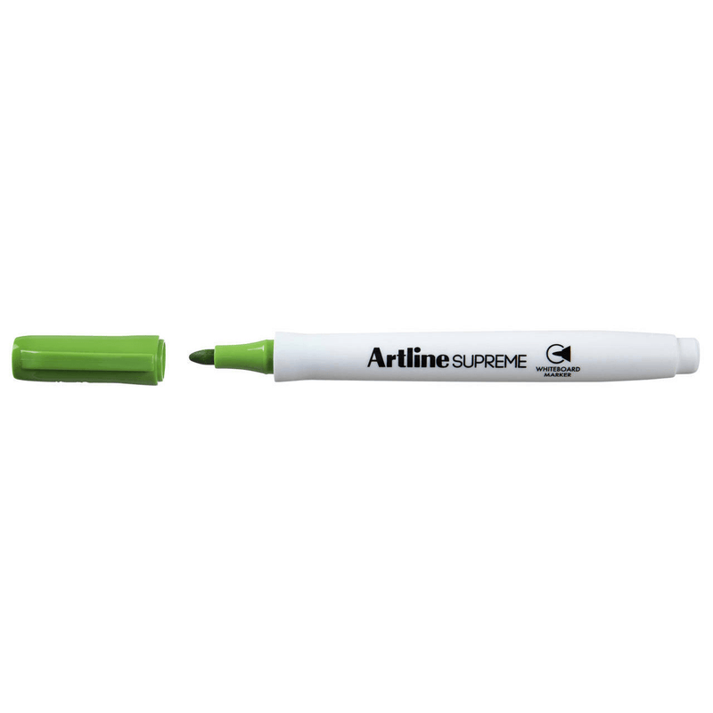 Artline Supreme Whiteboard Marker Lime Green Box 12 105114 (Box 12) - SuperOffice