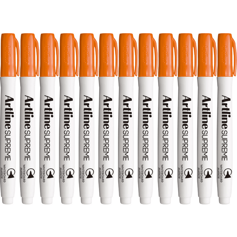 Artline Supreme Whiteboard Marker Pen Orange Box 12 105105 (Box 12) - SuperOffice