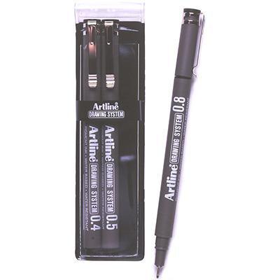 Artline Technical Drawing System Set B Black Wallet 3 1230432 - SuperOffice