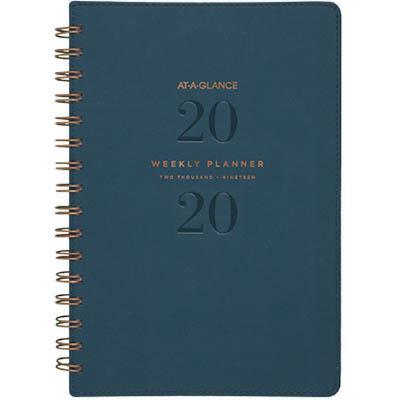 At-A-Glance 2020 Signature Collection Wirebound Weekly Planner A4 Navy AAG300820 - SuperOffice