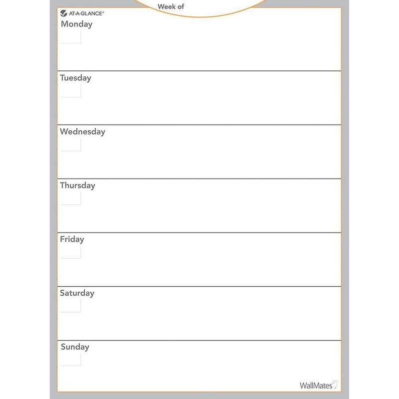 At-A-Glance Wallmates Weekly Planner 450 X 600Mm AW503028 - SuperOffice