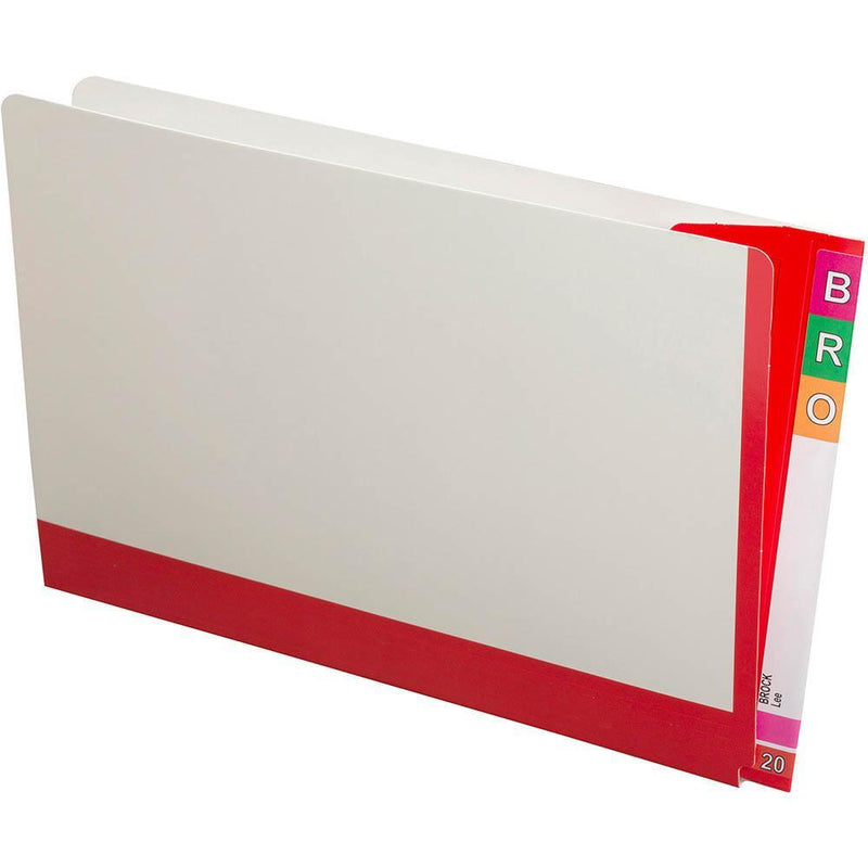 Avery 165715 Fullvue Shelf Lateral File 30Mm Gusset Red Tab And Spine Foolscap Box 100 165715RED - SuperOffice