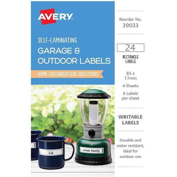 Avery 39033 Self-Laminating Labels Grey Pack 24 39033 - SuperOffice