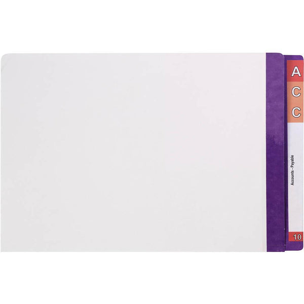 Avery 42537 Lateral File White With Mylar Tab Purple Box 100 42537 - SuperOffice