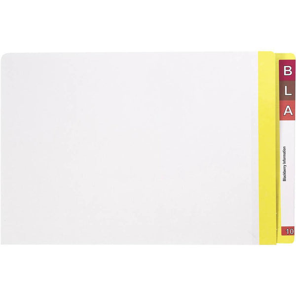 Avery 42540 Lateral File White With Mylar Tab Yellow Box 100 42540 - SuperOffice