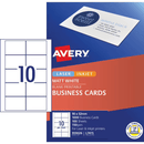 Avery 959026 L7415 Printable Business Cards Microperforated Matte 10/Page 100 Sheets 959026 - SuperOffice